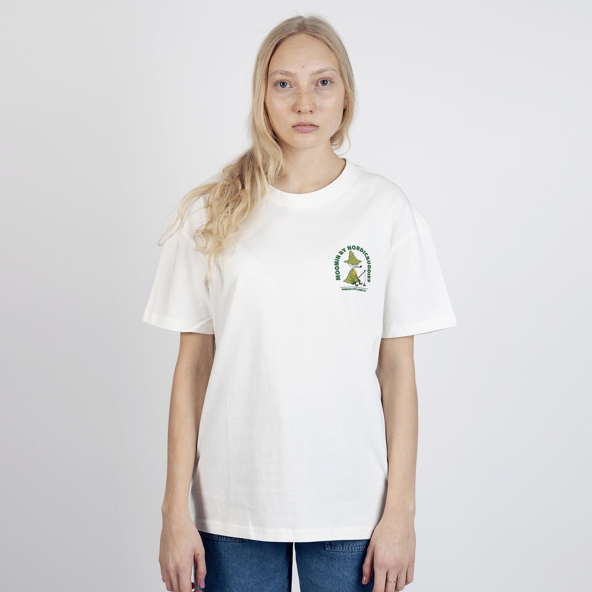 White Unisex Fishing T Shirt Inspired by Snufkin