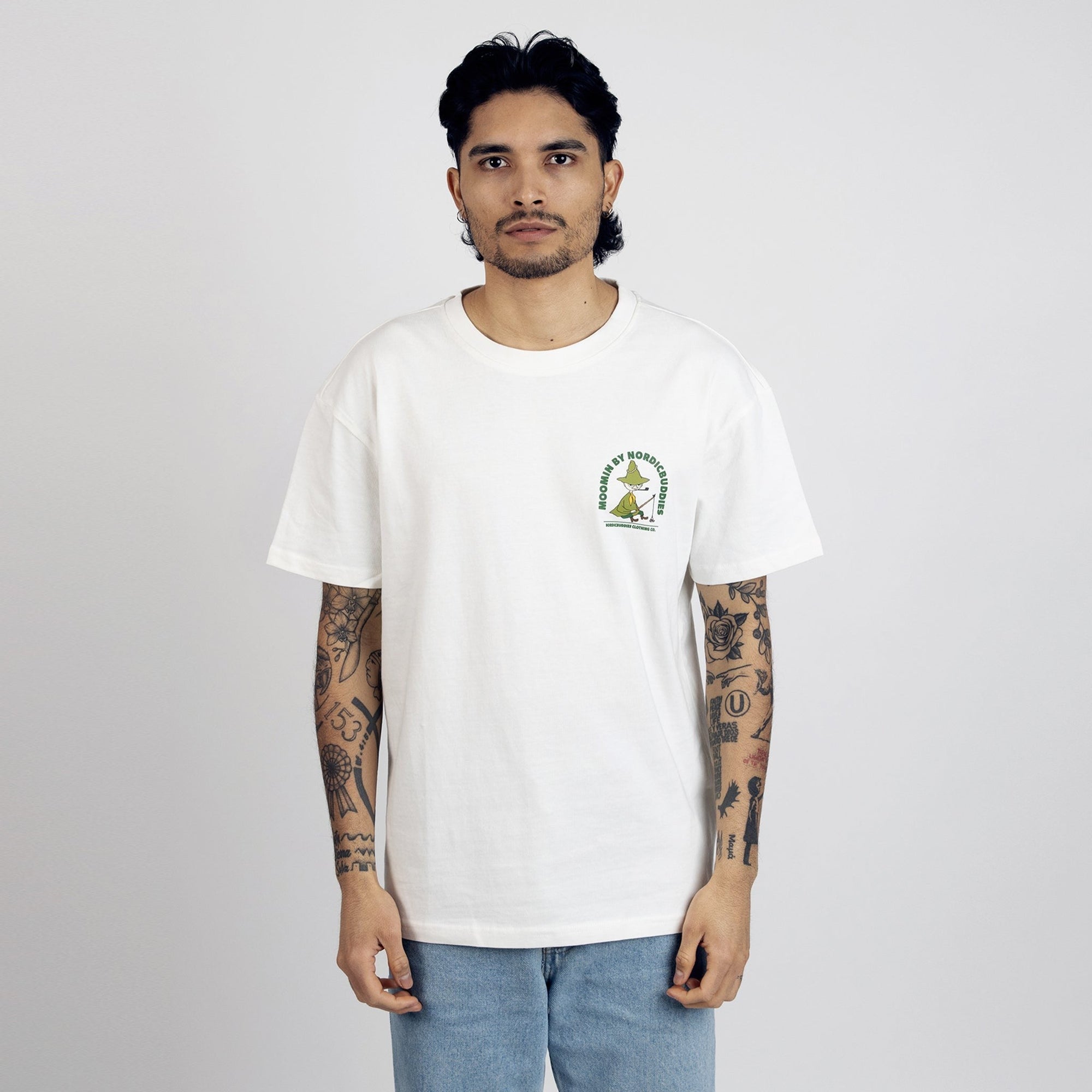 White Unisex Fishing T Shirt Inspired by Snufkin