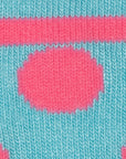 Blue and Pink Polka Dot Bamboo Socks
