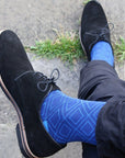 Blue Diamond Bamboo Socks