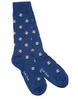 Blue Football Bamboo Socks