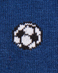 Blue Football Bamboo Socks
