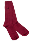 Deep Burgundy Bamboo Socks
