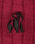 Deep Burgundy Bamboo Socks