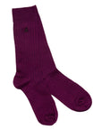 Deep Purple Bamboo Socks