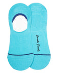 Neon Blue "No-Show" Bamboo Socks