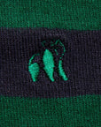 Racing Green Striped Bamboo Socks
