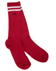 Red Athletic Bamboo Socks