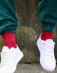 Red Athletic Bamboo Socks
