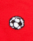 Red Football Bamboo Socks