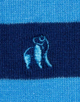 Blue Stripe Matching Bamboo Socks (Adult & Child)