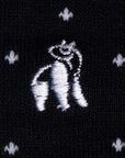 Spotted Black Bamboo Socks