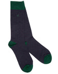 Spotted Navy Bamboo Socks