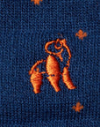 Spotted Orange Bamboo Socks (Comfort Cuff)