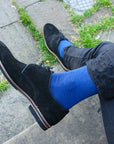 Spotted Royal Blue Bamboo Socks