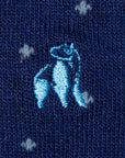 Spotted Sky Blue Bamboo Socks