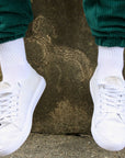 White Athletic Bamboo Socks