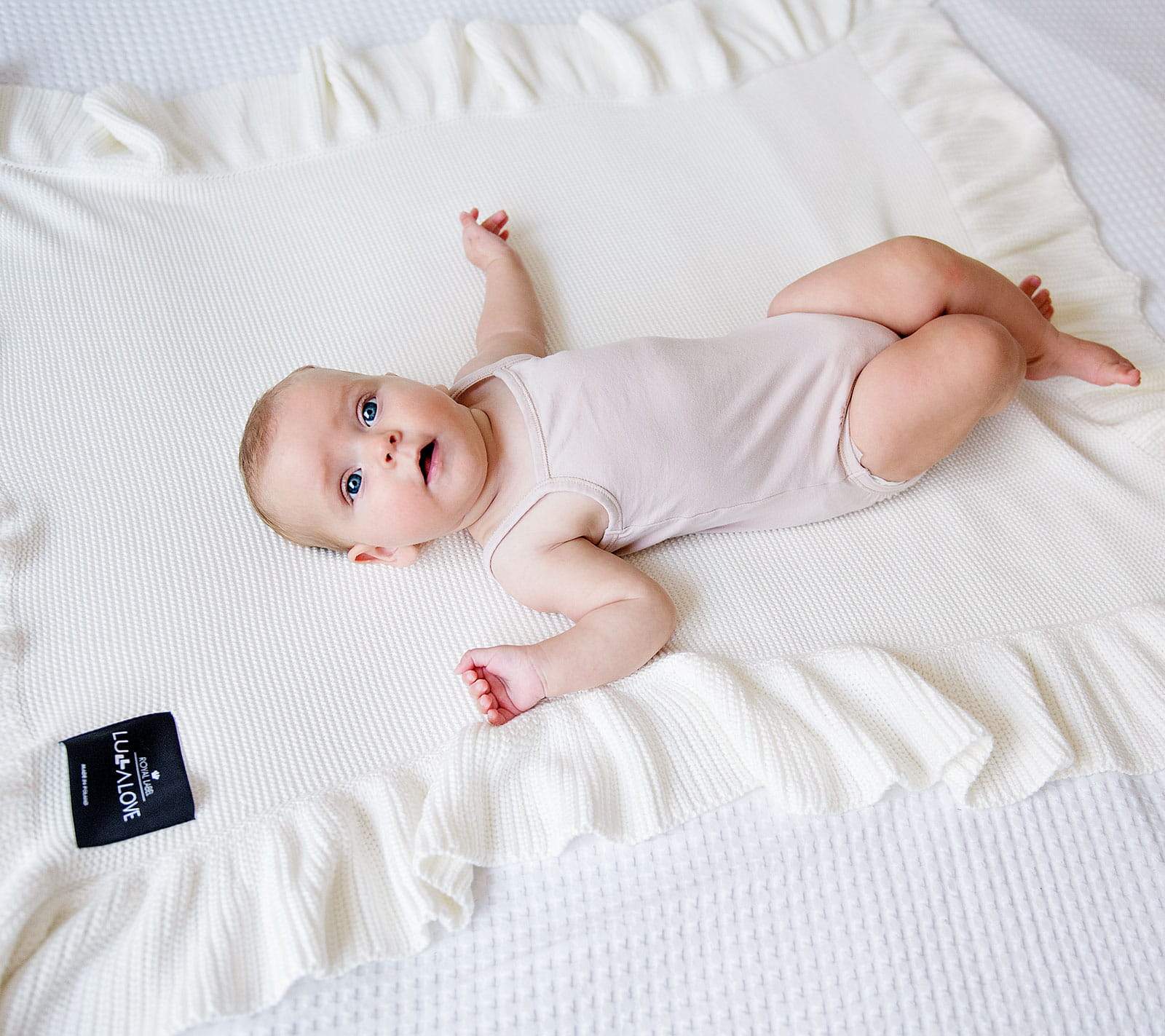 Super Soft Bamboo & Cotton Baby Blanket - Hypoallergenic, Eco-Friendly & All-Season Comfort by Lullalove UK at brixbailey.com