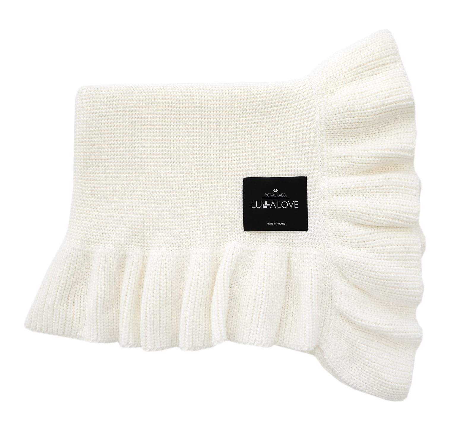 Super Soft Bamboo & Cotton Baby Blanket with Frill - Hypoallergenic & All-Season Comfort by Lullalove UK at brixbailey.com