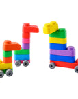 Soft Blocks Set With Wheels - 21 pcs 