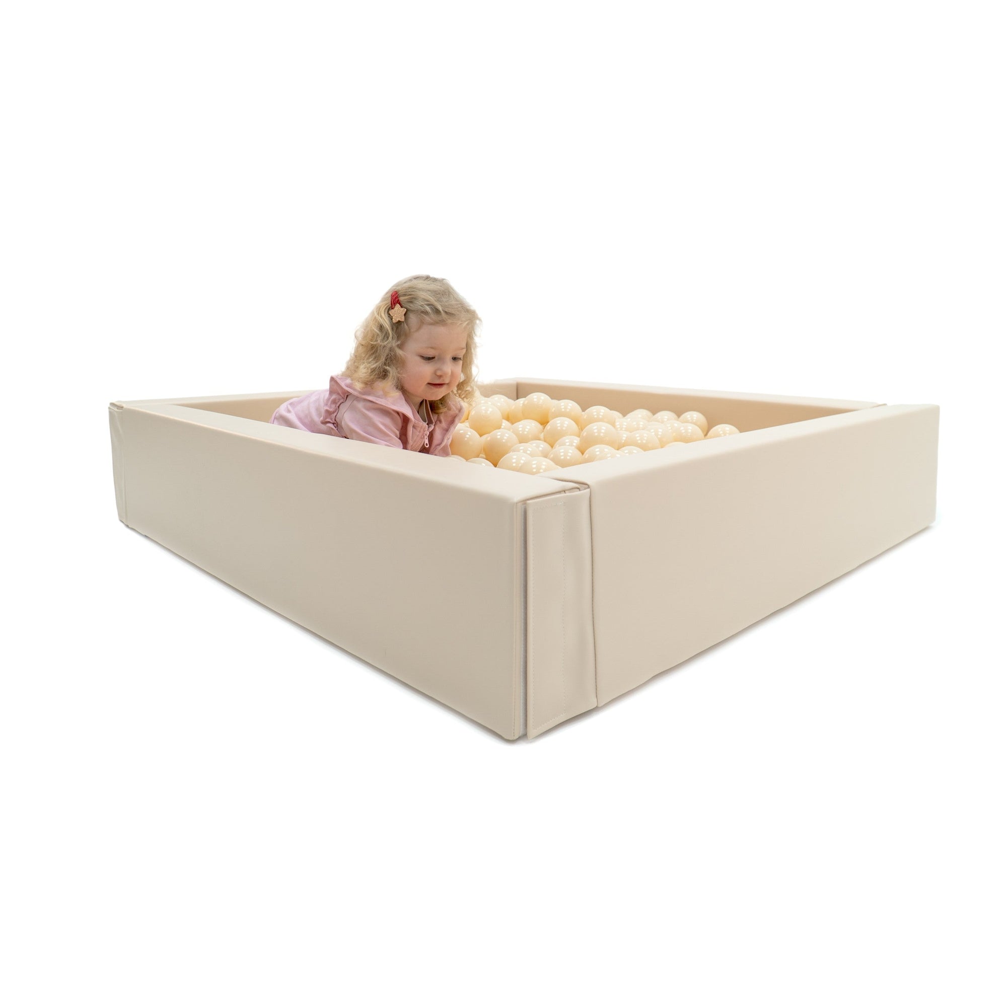 Cozy Beige Soft Play Ball Pit