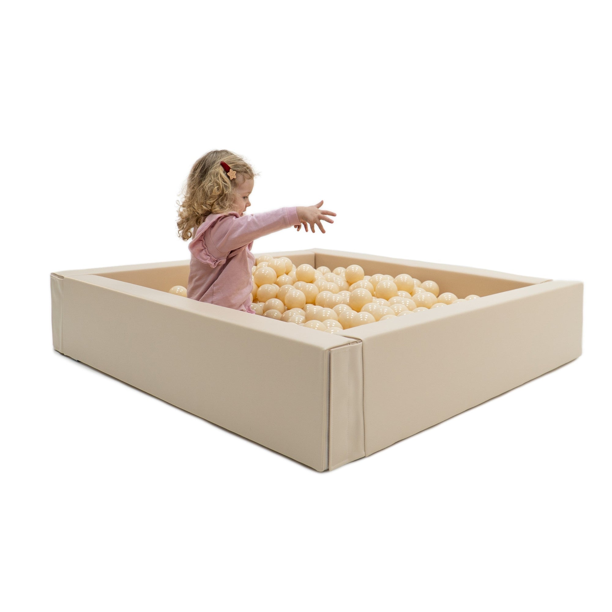 Cozy Beige Soft Play Ball Pit
