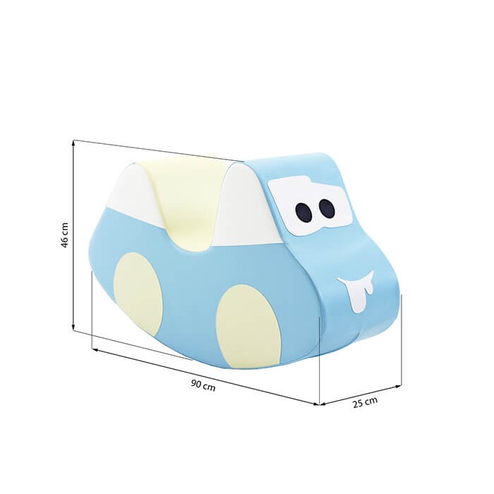 Light Blue Soft Play Car for Toddlers