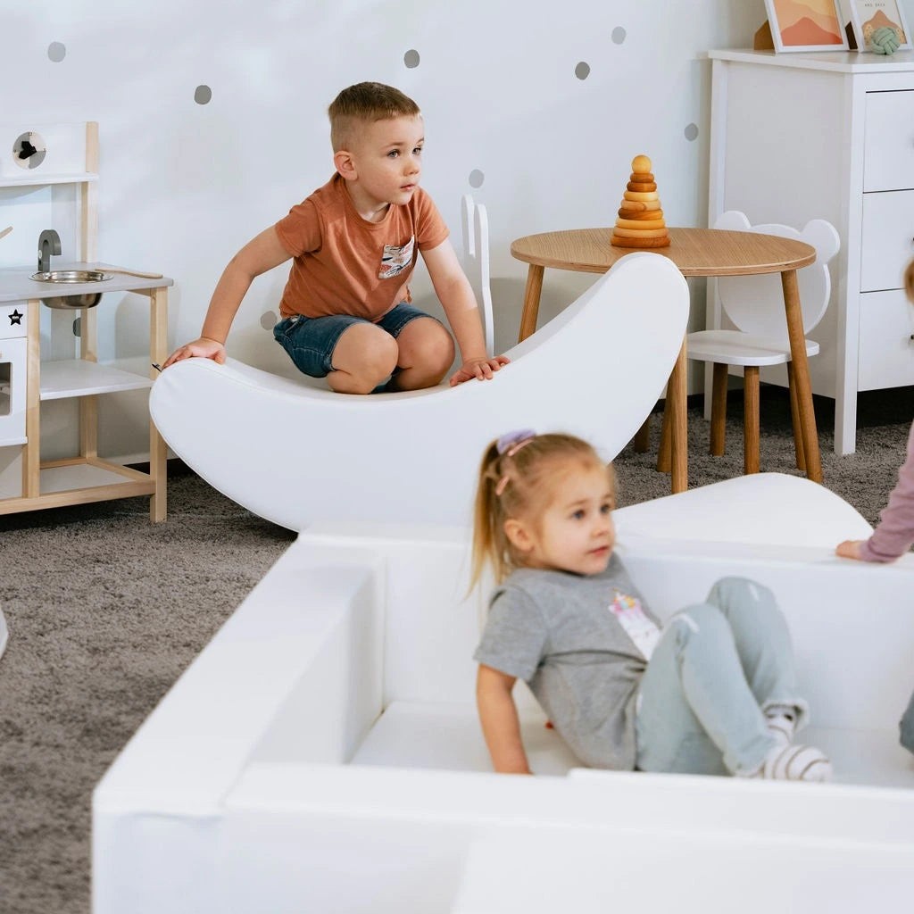 Soft Play Rocking Banana Toy in White