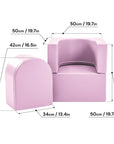 Soft Play Sofa Chair in Pink for Kids