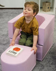 Soft Play Sofa Chair in Pink for Kids