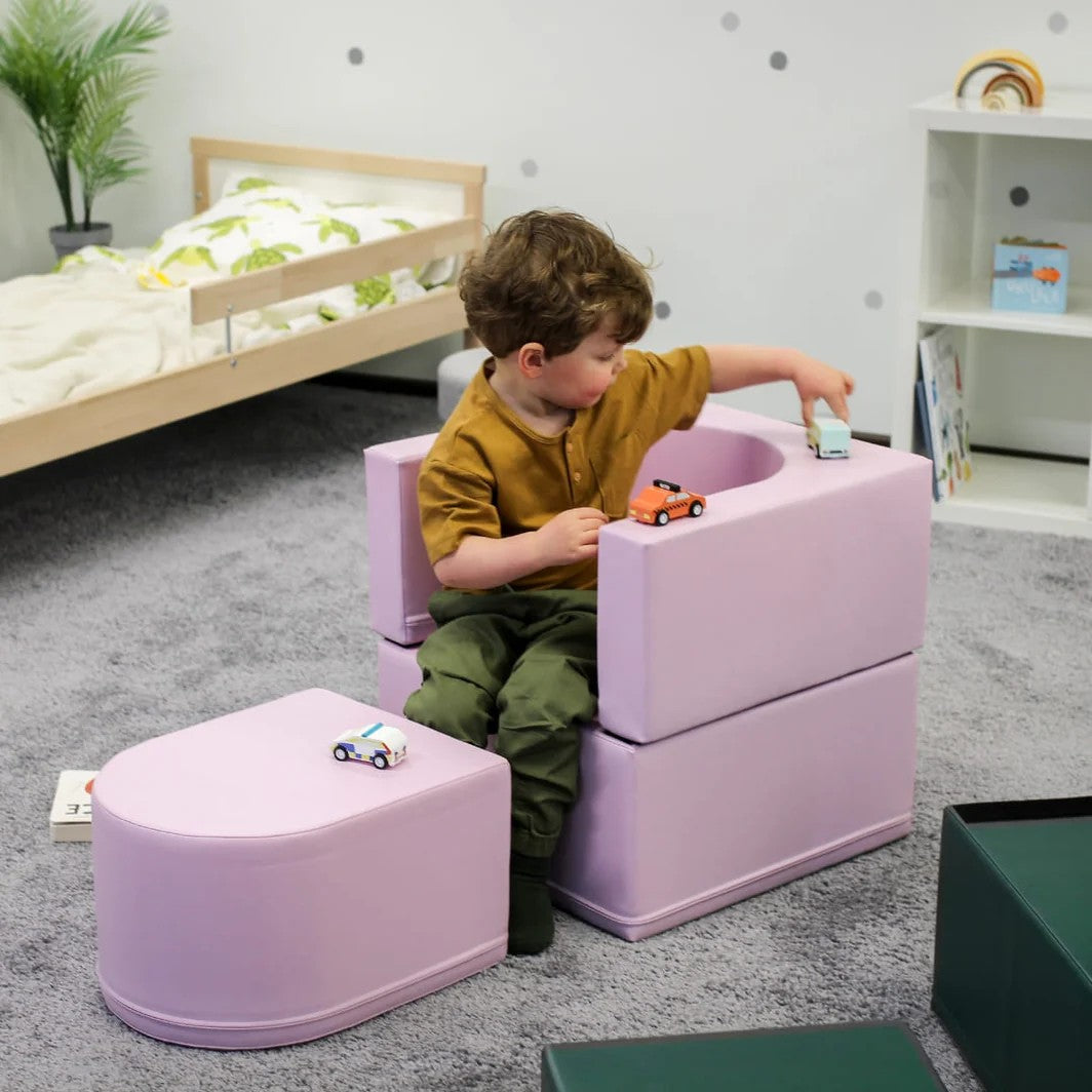 Soft Play Sofa Chair in Pink for Kids
