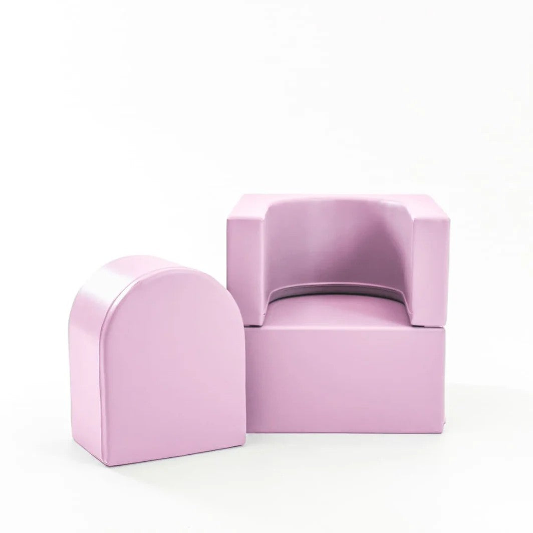 Soft Play Sofa Chair in Pink for Kids