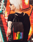 Soft Leather Backpack - Pride Rainbow
