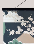 Crane and Cherry Blossom Tapestry