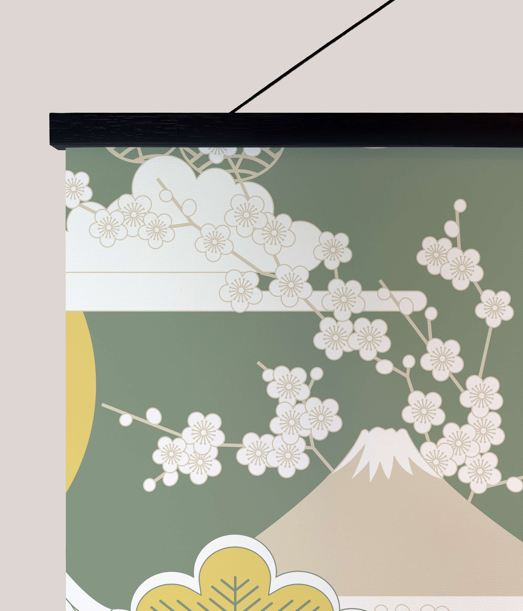 Crane and Cherry Blossom Tapestry
