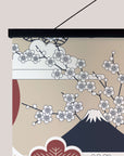 Crane and Cherry Blossom Tapestry