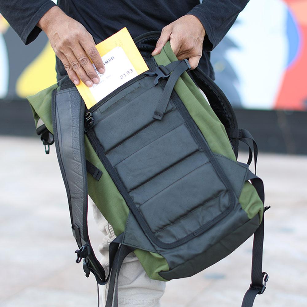 Soldier Water-Resistant Vegan Canvas &amp; Inner Tube Laptop Backpack