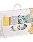 Four Coloured Muslin Swaddles Gift Set