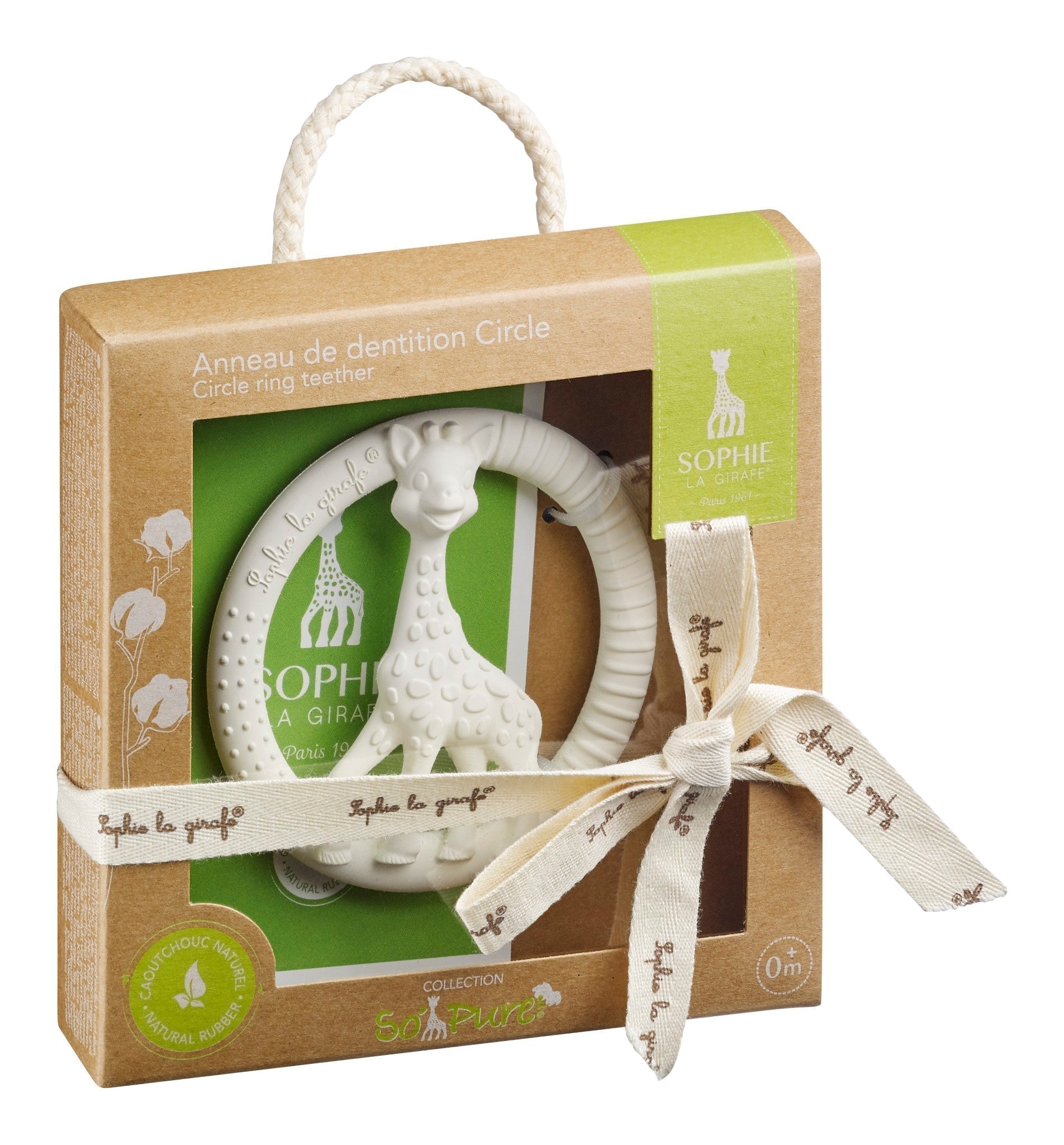 Circle Teether for Babies Natural Rubber
