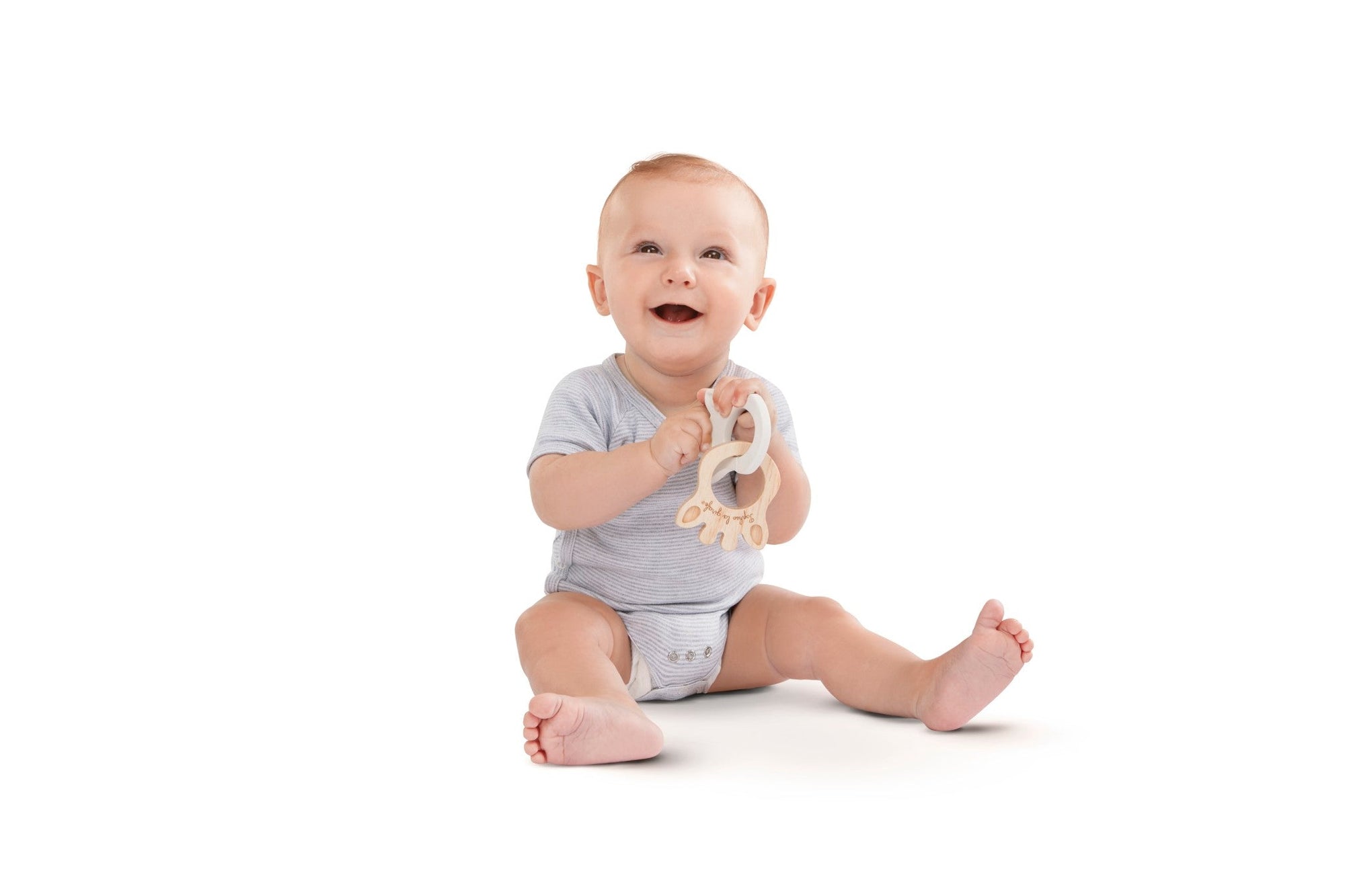 Natural Rubber Silhouette Teething Rings Set of 2