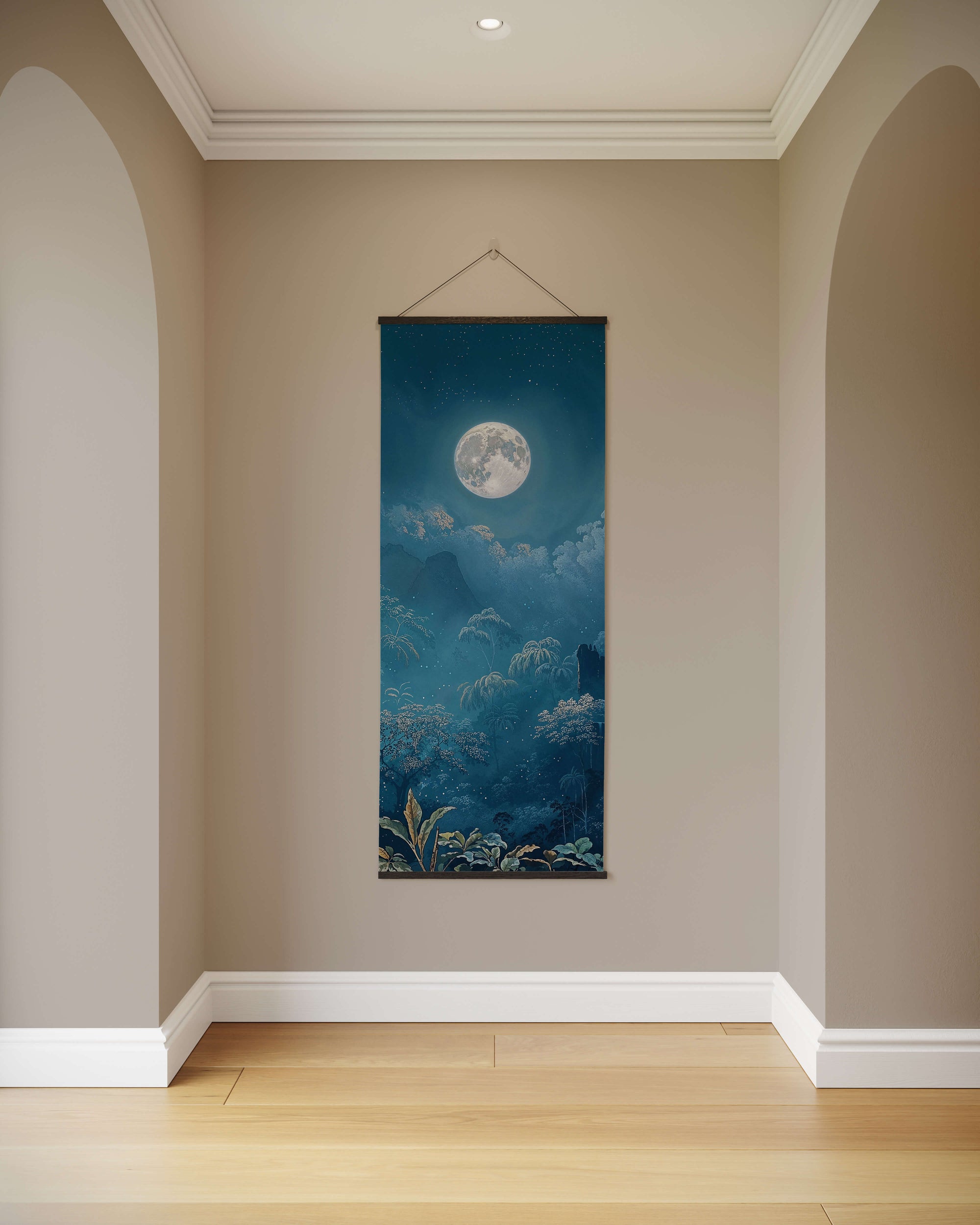 Moonlit Forest Tapestry