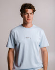 Unisex Dolphin Heavy Cotton T Shirt Light Blue