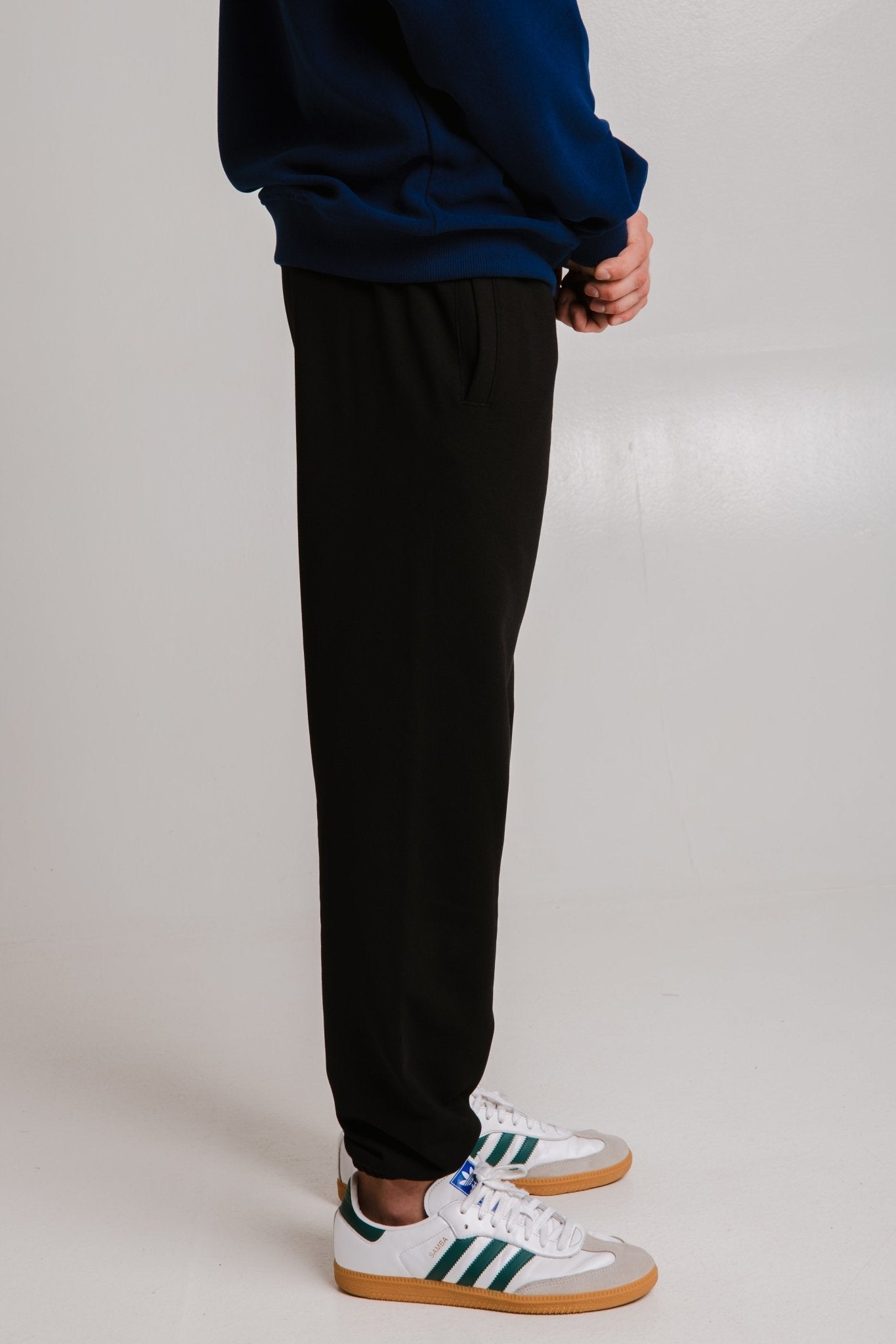 Black Soft Fleece Sweatpants Unisex Fit