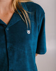 Embroidered Terry Shirt – Unisex Relaxed Fit, Eco-Friendly Cotton by Sossu at www.brixbailey.com