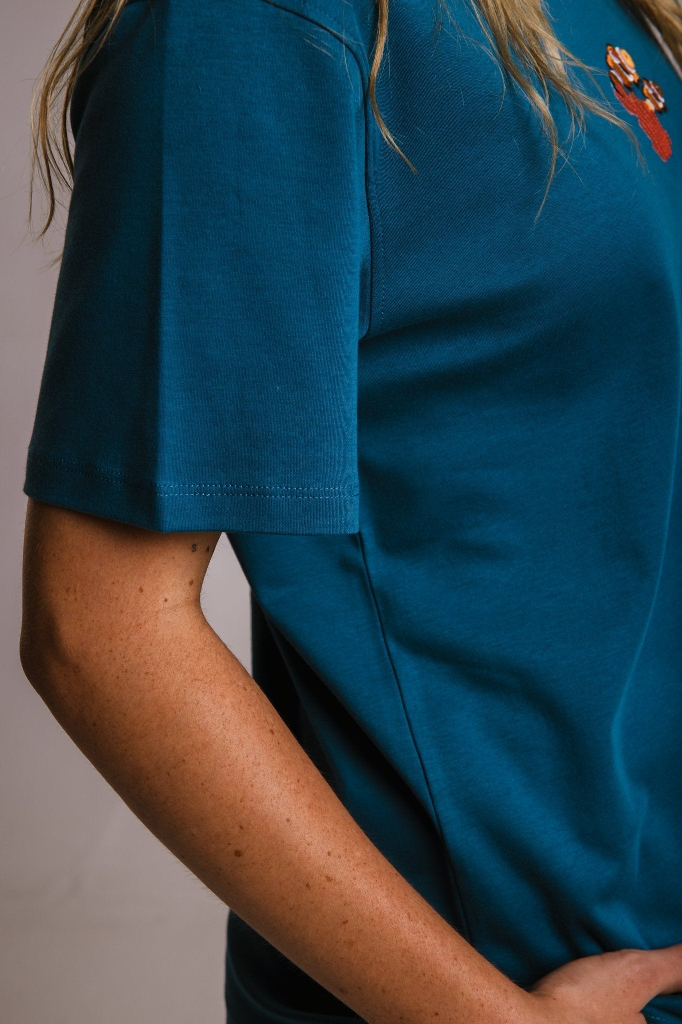 Unisex Panda Terry Shirt in Navy Blue