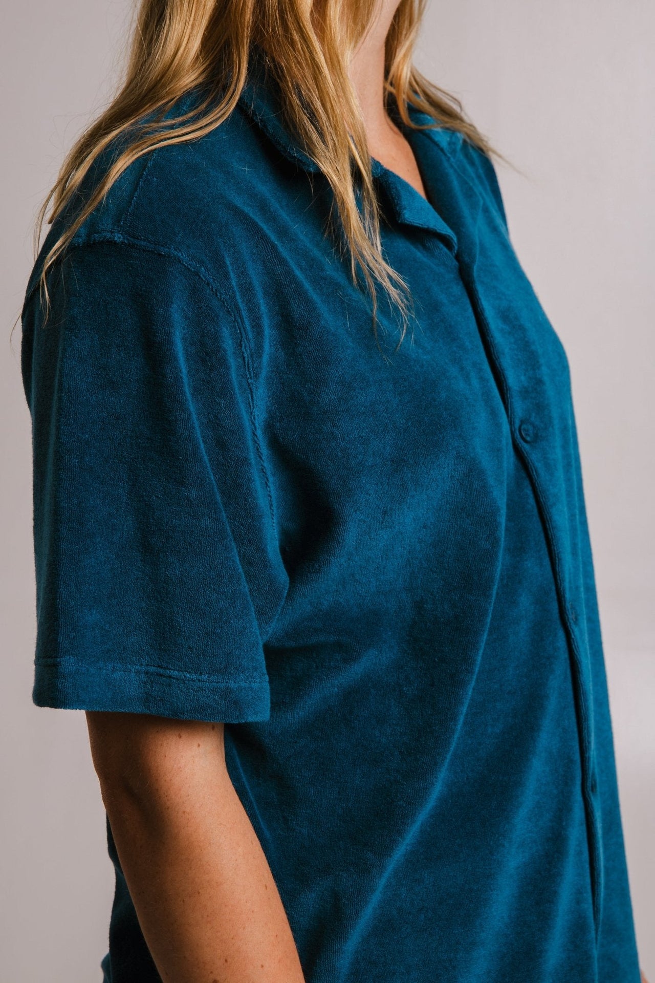 Embroidered Terry Unisex Shirt – Relaxed Fit &amp; Eco-Friendly by Sossu at www.brixbailey.com