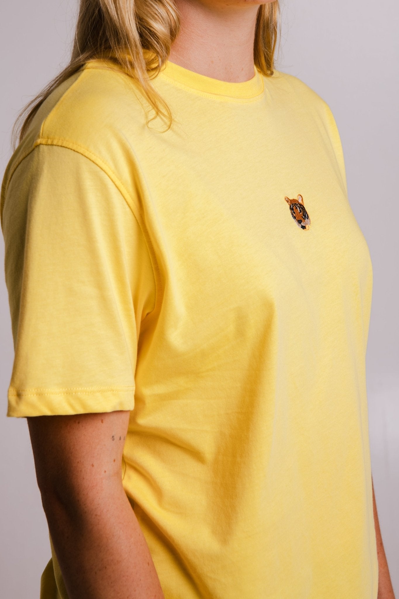 Unisex Yellow Tiger T Shirt