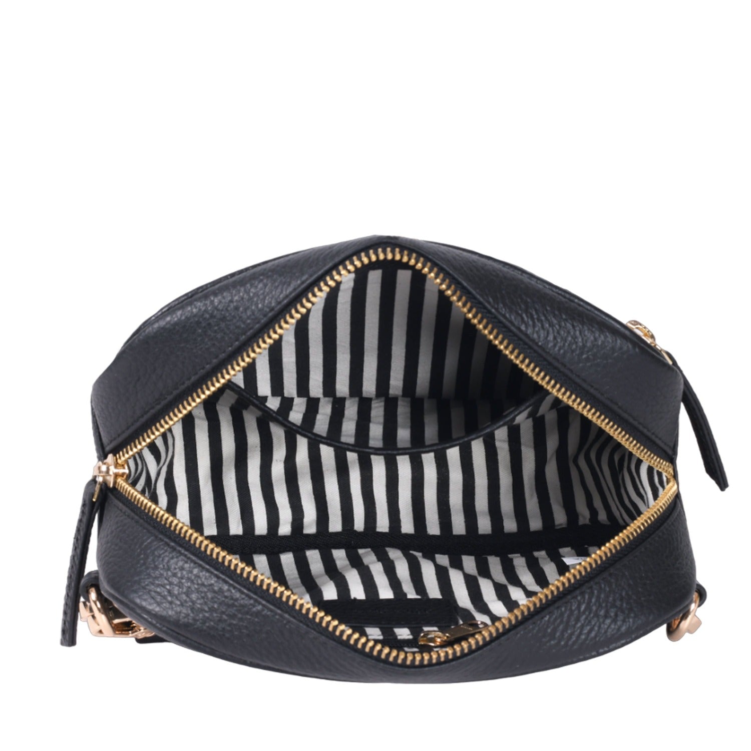 Black Convertible Leather Cross Body Camera Bag Brix and Bailey Ethical Handbag Brand