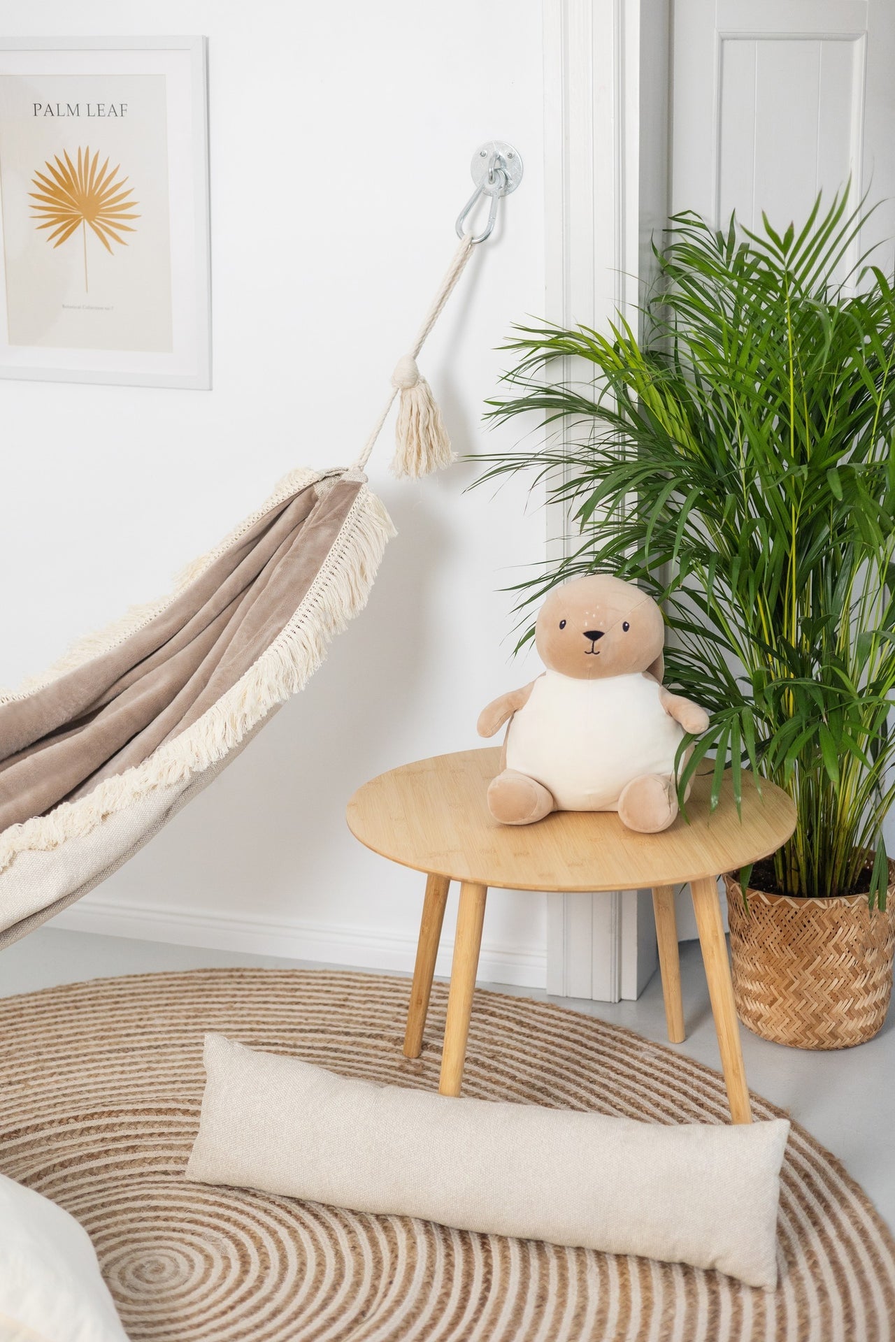 Feather Dream Hammock for Kids - Soft Beige, Handmade &amp; Safety-Certified for Magical Relaxation by Sówka at www.brixbailey.com