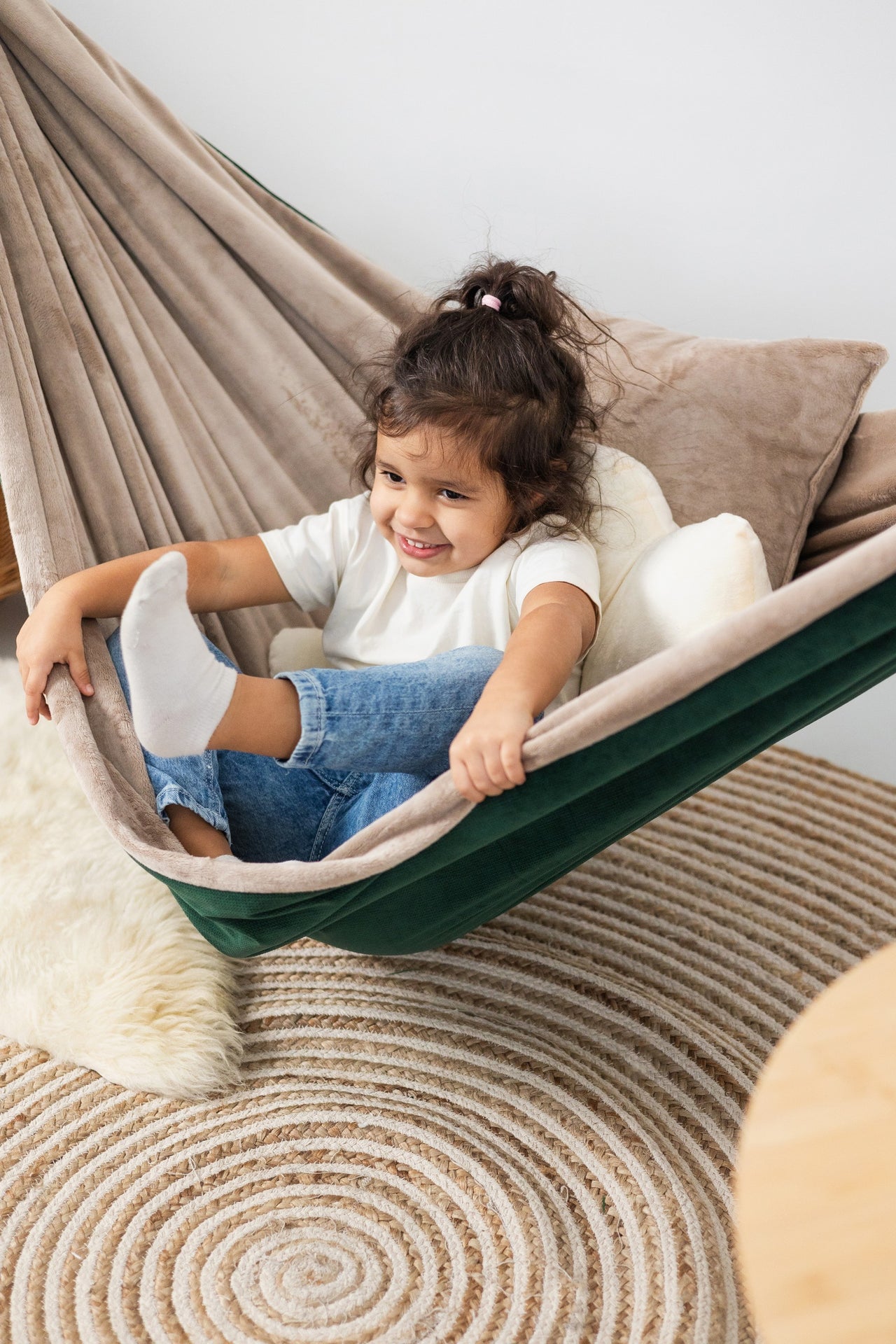 Forest Snuggle Hammock - Cozy, Handmade, Child-Safe Hideaway for Home &amp; Garden by Sówka at www.brixbailey.com